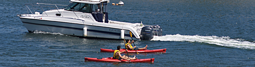 Sea kayakers in Mattapoisett Bay